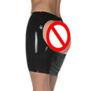 Latex Skirt sexy party mini Dress Seamless Kilt without zipper with open one round hip