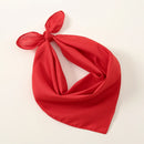 Solid Polyester Square Scarf For Women Scarftop Headwraps Lightweight Neck Scarves Hair Bandana Neckerchief Muslim Hijab