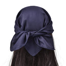 Solid Polyester Square Scarf For Women Scarftop Headwraps Lightweight Neck Scarves Hair Bandana Neckerchief Muslim Hijab