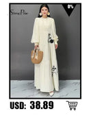 SHENGPALAE Women's Dress Hooked Flower Hollow Elegant Fashion Loose Beautiful Long Dresses 2024 Summer New Y2k Clothes 5R9896