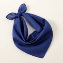 Solid Polyester Square Scarf For Women Scarftop Headwraps Lightweight Neck Scarves Hair Bandana Neckerchief Muslim Hijab