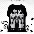 Y2k women clothing arcane Short Sleeve Black Tops Cool Cute Subculture Round Neck T Shirt 2000s Harajuku Punk Japanese Tees tops