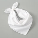 Solid Polyester Square Scarf For Women Scarftop Headwraps Lightweight Neck Scarves Hair Bandana Neckerchief Muslim Hijab