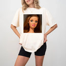 Women's Funny Doll Face Meme T-Shirt Unisex Cotton Streetwear Oversized Loose Casual Short Sleeve Suitable for All Seasons