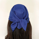 Solid Polyester Square Scarf For Women Scarftop Headwraps Lightweight Neck Scarves Hair Bandana Neckerchief Muslim Hijab