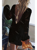 Bohemian Deep V Neck Women Beach Cover Up Summer Short Dresses Ladies Backless Sexy Hot Outfits Female Covers
