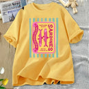 Sardines Graphic T-Shirt Retro Foodie Tee Tinned Fish Print T Shirt Coastal Summer Tee Fisherman Aesthetic Tee Woman Clothing