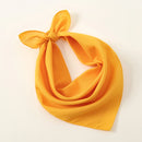 Solid Polyester Square Scarf For Women Scarftop Headwraps Lightweight Neck Scarves Hair Bandana Neckerchief Muslim Hijab