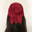 Solid Polyester Square Scarf For Women Scarftop Headwraps Lightweight Neck Scarves Hair Bandana Neckerchief Muslim Hijab