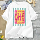 Sardines Graphic T-Shirt Retro Foodie Tee Tinned Fish Print T Shirt Coastal Summer Tee Fisherman Aesthetic Tee Woman Clothing